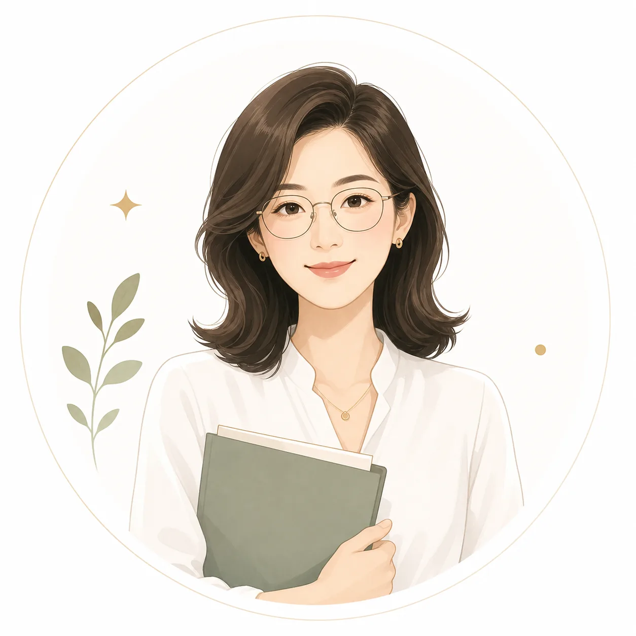 長期開同一門課講師的簡約插圖頭像